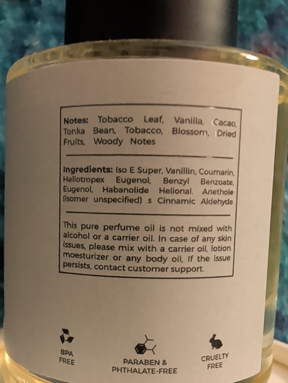 Eternal Perfume Oils - Cigars & Icecream Oil (White & Black) - Picture 2 of 2